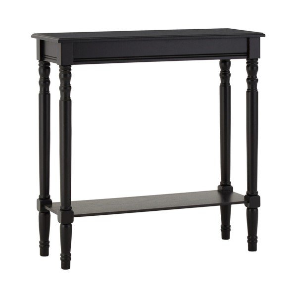 Černý konzolový stolek z borovicového dřeva 30x80 cm Heritage – Premier Housewares