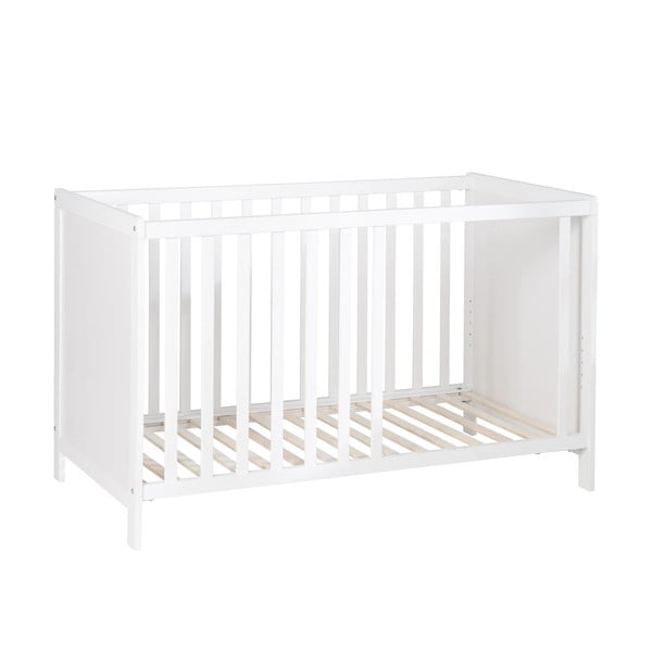 Bílá postýlka s nebesy 60x120 cm Stars Gray – Roba-image-4