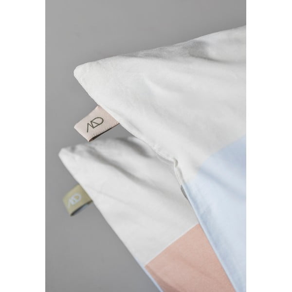 Světle modré prodloužené povlečení na jednolůžko z bavlněného perkálu 140x220 cm Colore – Mette Ditmer Denmark-image-4