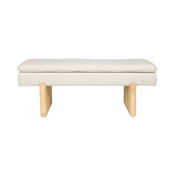 Krémová polstrovaná lavice Jappo – White Label