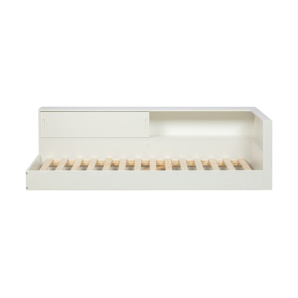 Bílá jednolůžková postel z borovicového dřeva WOOOD Connect, 90 x 200 cm-image-2