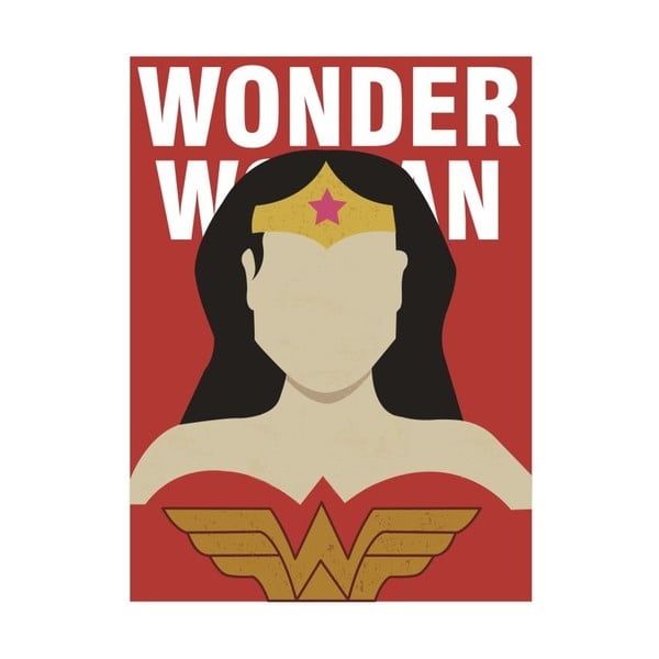 Plakát Blue-Shaker Super Heroes Wonder Woman, 30 x 40 cm
