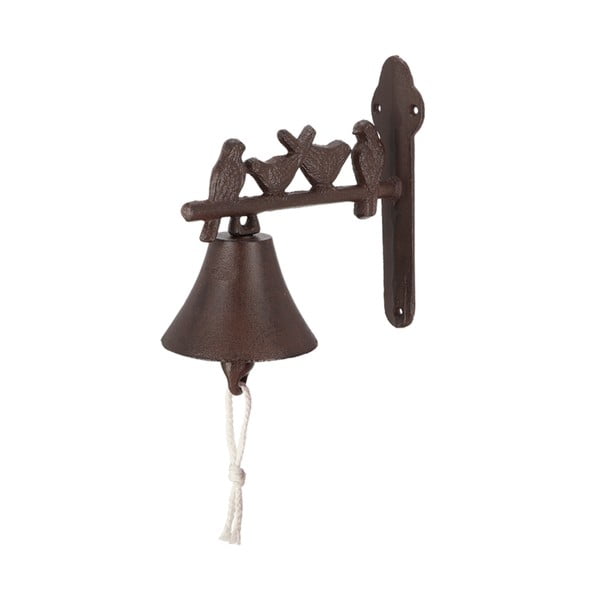 Litinový nástěnný zvonek s dekorativními ptáčky Esschert Design