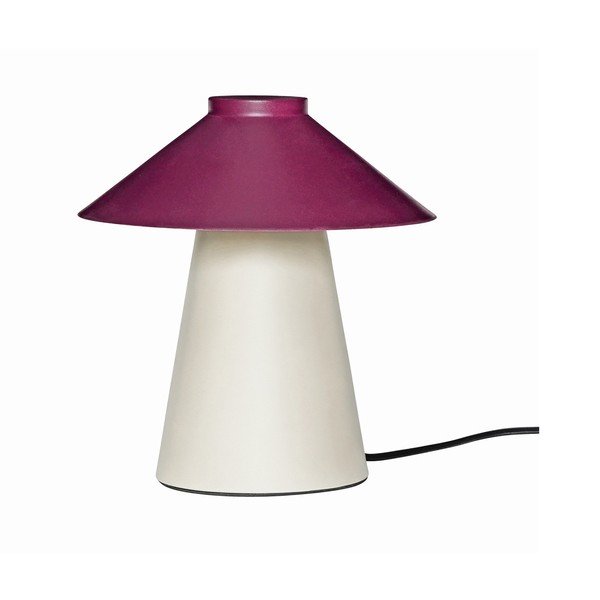 Fialovo-béžová kovová stolní lampa Chipper - Hübsch