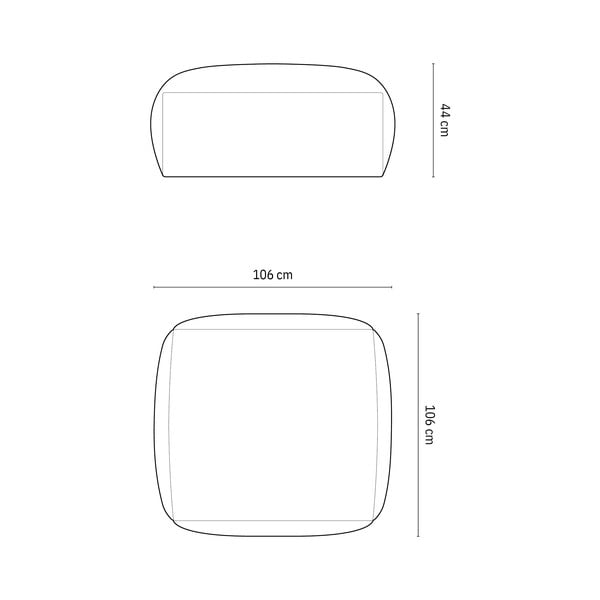 Zelená sametová modulární podnožka Martina – Micadoni -image-4