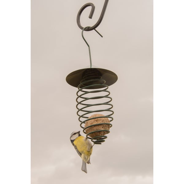 Tmavě zelené kovové krmítko se střechou Esschert Design, ⌀ 10,8 cm-image-4