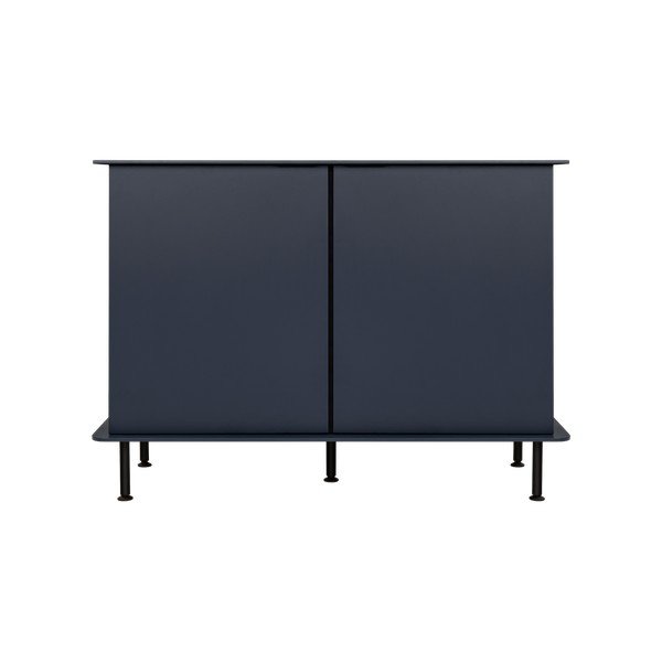 Tmavě modrá komoda s dírou na kabely 120x88x50 cm Suumo – noo.ma-image-2