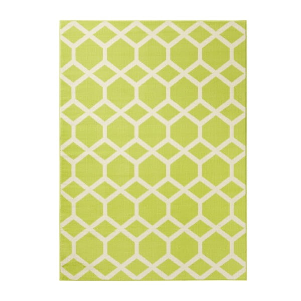 Zelený koberec Velour, 200x290 cm