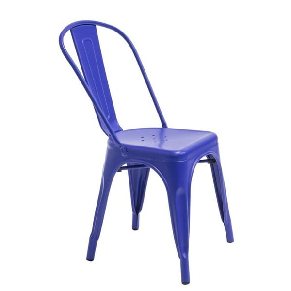 Modrá židle Novita Chantal