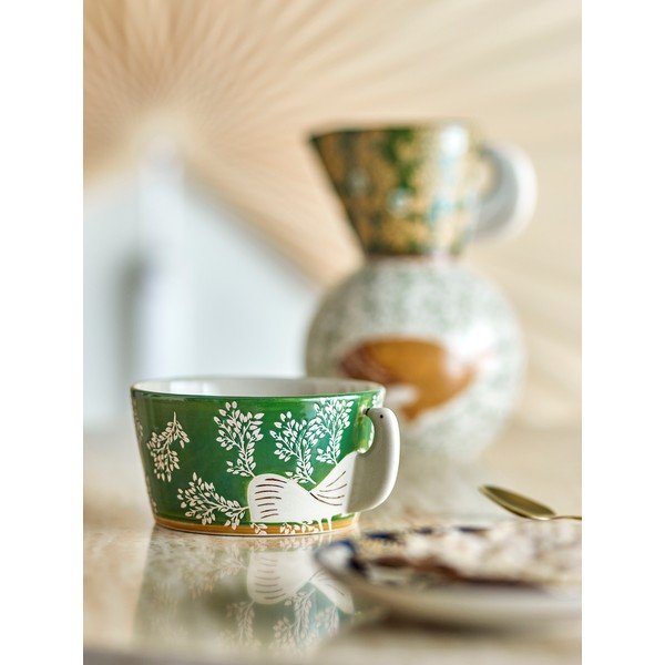 Zelená polévková miska z kameniny 460 ml Hezha – Bloomingville-image-1