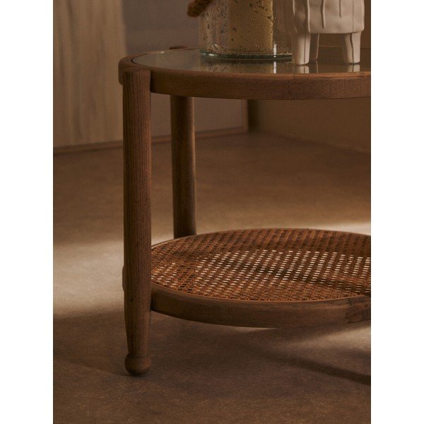 Kulatý odkládací stolek se skleněnou deskou ø 57 cm Cebu – Premier Housewares-image-4