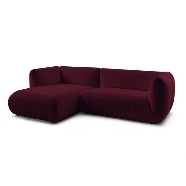 Vínová manšestrová rohová pohovka (levý roh) Lecomte – Bobochic Paris-image-3