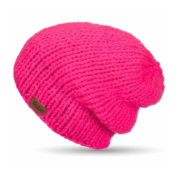 Ručně pletená čepice DOKE Pink Beanie