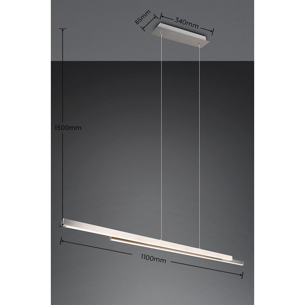 LED závěsné svítidlo ve stříbrné barvě Odio – Reality-image-4