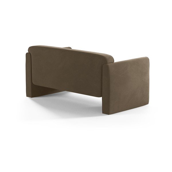 Taupe sametová pohovka 140 cm Abby – Micadoni -image-2