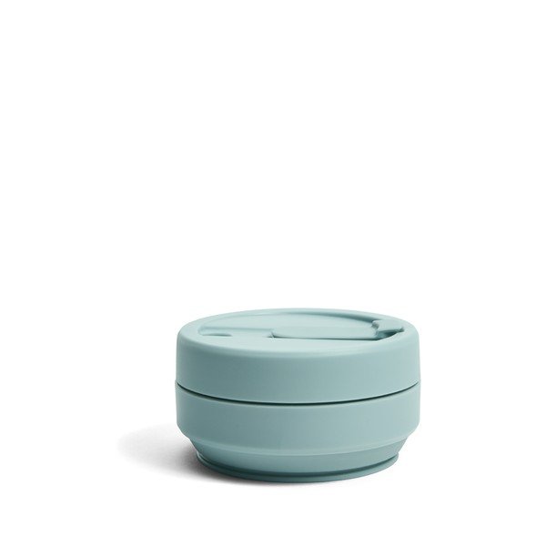 Světle modrý skládací cestovní hrnek Stojo Pocket, 355 ml-image-1