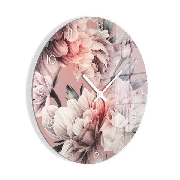 Skleněné nástěnné hodiny ø 30 cm - Styler-image-3