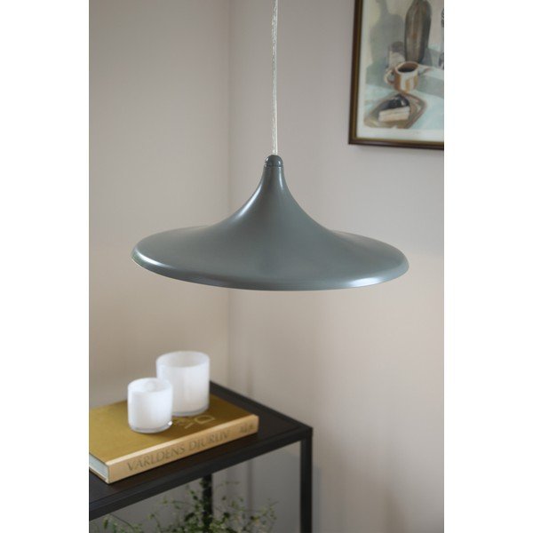Šedé kovové LED stmívatelné závěsné svítidlo ø37x13 cm Beam – Markslöjd-image-1