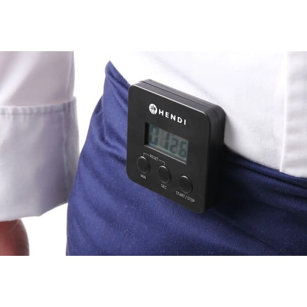 Černá digitální minutka s magnetem Hendi-image-2