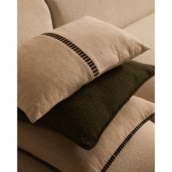 Povlak na polštář s příměsí lnu 45x45 cm Ardit – Kave Home-image-3