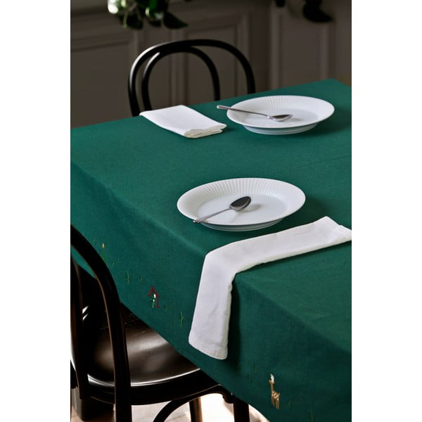 Ubrus s vánočním motivem s příměsí bavlny 150x270 cm Christmas Fable – JUNA-image-1