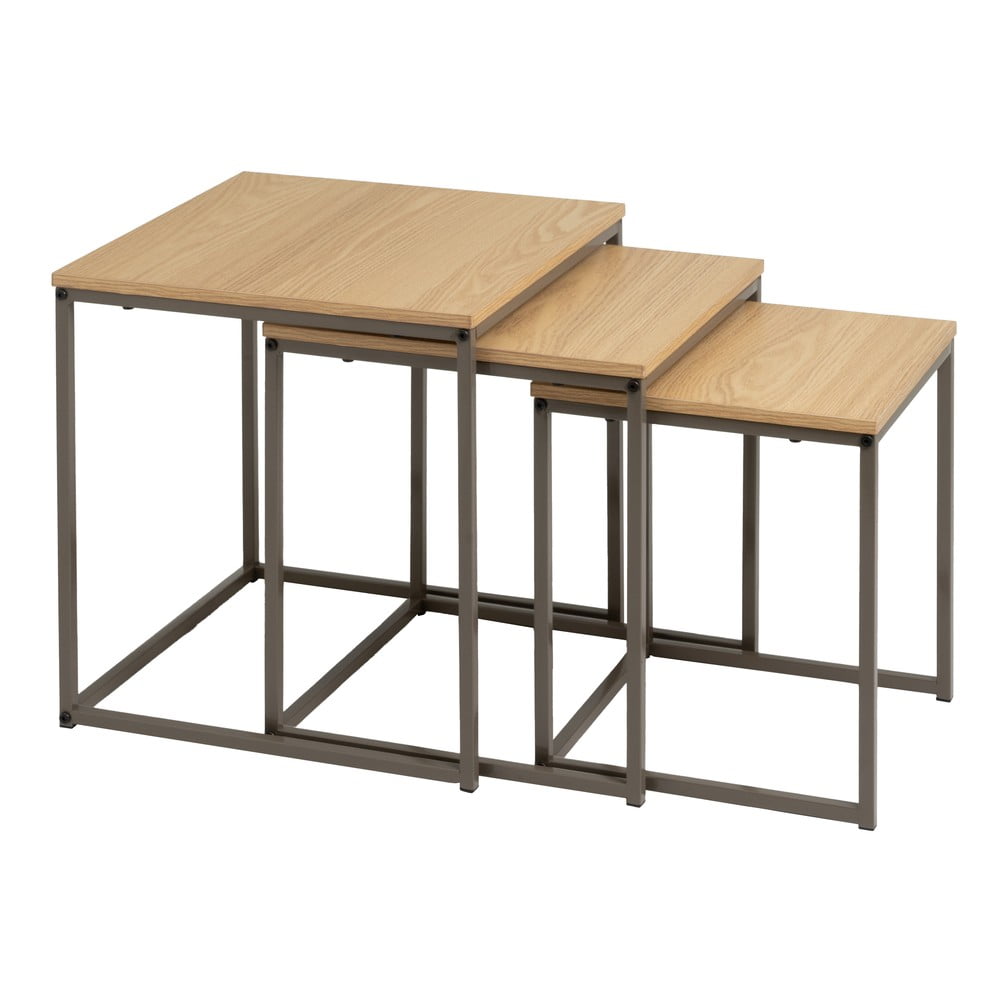 Odkládací stolky v sadě 3 ks 40x40 cm – Casa Selección