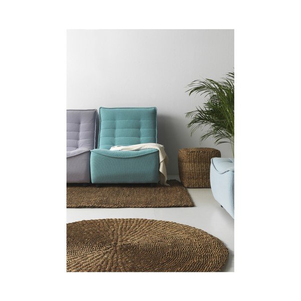 Hnědý taburet z třtinového výpletu Seaweed – Geese-image-1