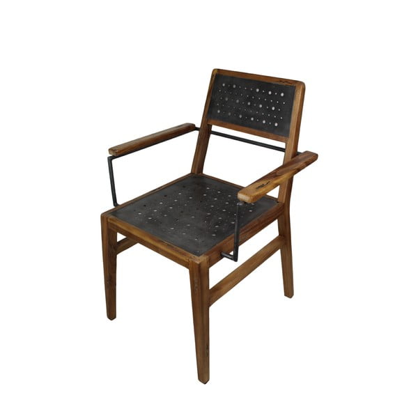 Jídelní židle ze dřeva mungur s područkami HSM Collection Sagmore