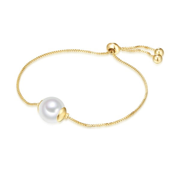 Náramek s perlou Nova Pearls Copenhagen Goldie Amandine
