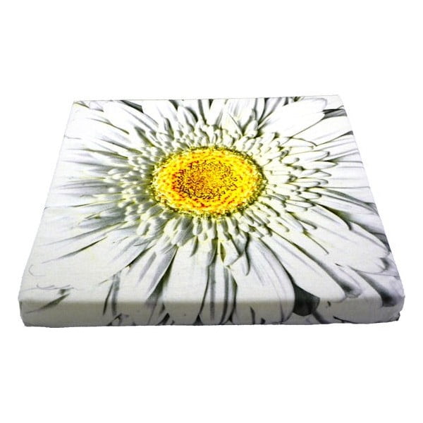 Sedák Flower White 50x50 cm