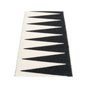 Černo-bílý vnitřní a venkovní běhoun 70x150 cm Vivi Black – Pappelina