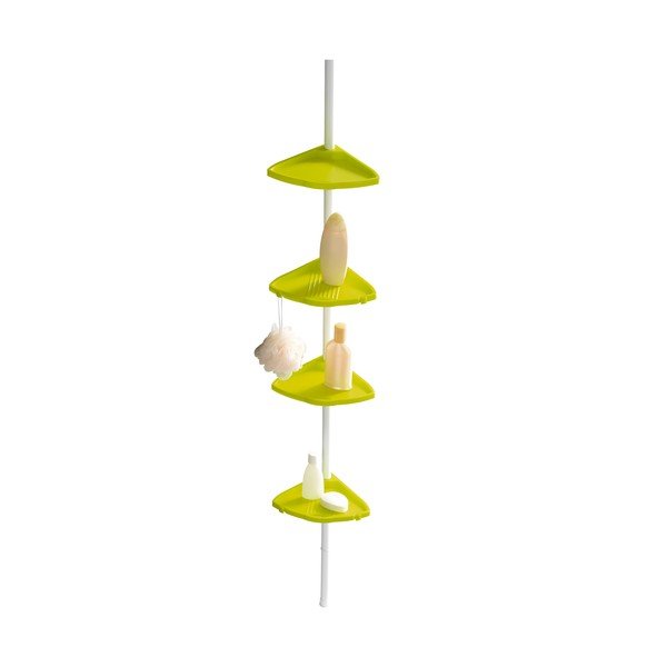 Žlutá teleskopická police do sprchy Wenko Compact