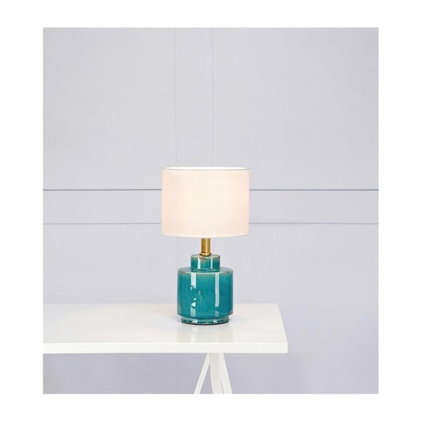 Modro-bílá stolní lampa Markslöjd Cous-image-2