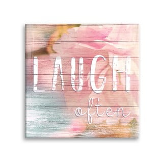Obraz Styler Canvas Dreams Laugh, 32 x 32 cm