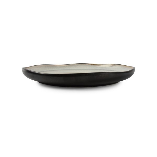 Černý/béžový talíř z kameniny ø 27 cm Lunar – Salt&Pepper-image-2
