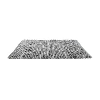 Šedá koupelnová předložka Wenko Smooth Grey, 90 x 60 cm