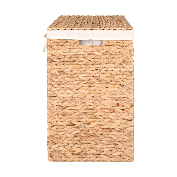 Koš na prádlo z vodního hyacintu v přírodní barvě Passo – House Nordic-image-4