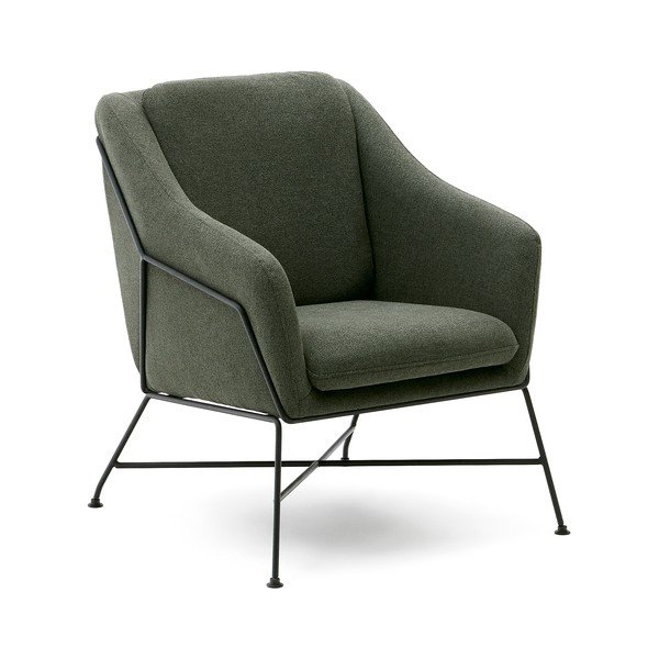 Zelené křeslo Brida – Kave Home