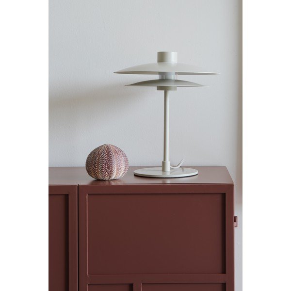 Béžová kovová stolní lampa (výška 32 cm) Wubbo – White Label-image-2