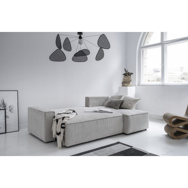 Bílá manšestrová rozkládací rohová pohovka (variabilní) Brave Dave – Miuform-image-4