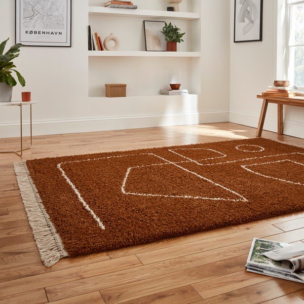 Terakotově červený koberec Think Rugs Boho, 160 x 220 cm-image-2