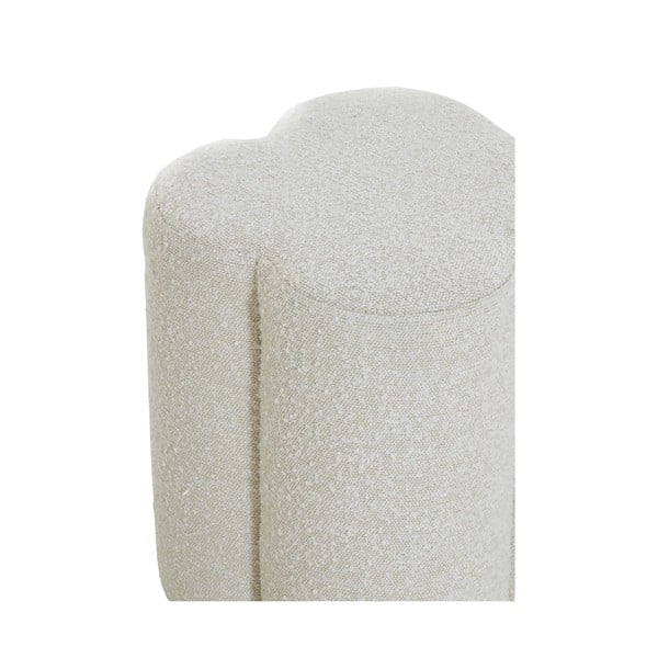 Krémový taburet z textilie bouclé Nalani – Light & Living-image-3