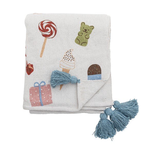 Bílá dětská deka 130x160 cm Sweets – Bloomingville Mini-image-4