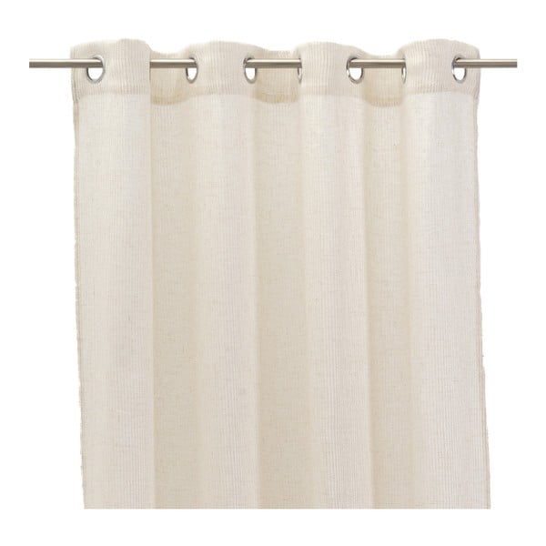 Béžová záclona s příměsí lnu 140x260 cm Fifties – Casa Selección