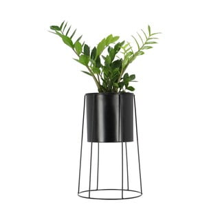 Černý držák na květináč Esschert Design Planter