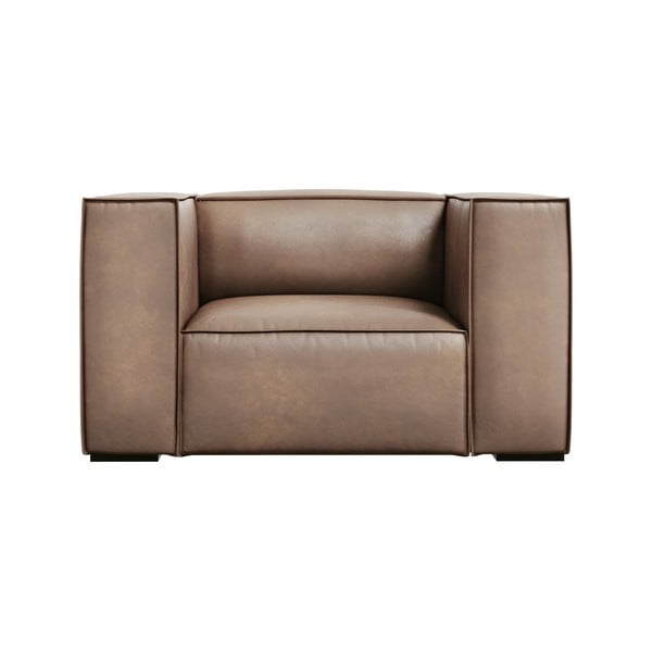 Světle hnědé kožené křeslo Madame – Windsor & Co Sofas