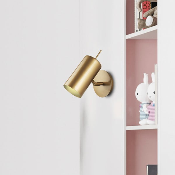 Nástěnné svítidlo ve zlaté barvě Squid Lighting Geo, výška 23 cm-image-3