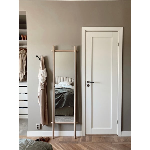 Stojací zrcadlo s dřevěným rámem 52x180 cm Milford - Rowico-image-1