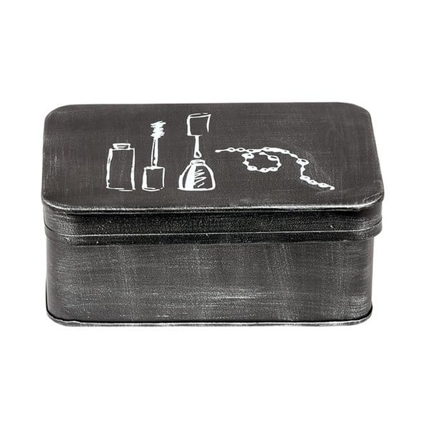 Černý kovový box na kosmetiku LABEL51