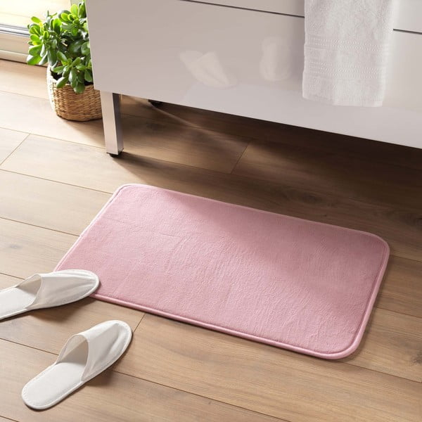 Růžová koupelnová předložka 45x75 cm Vitamine – douceur d'intérieur-image-1